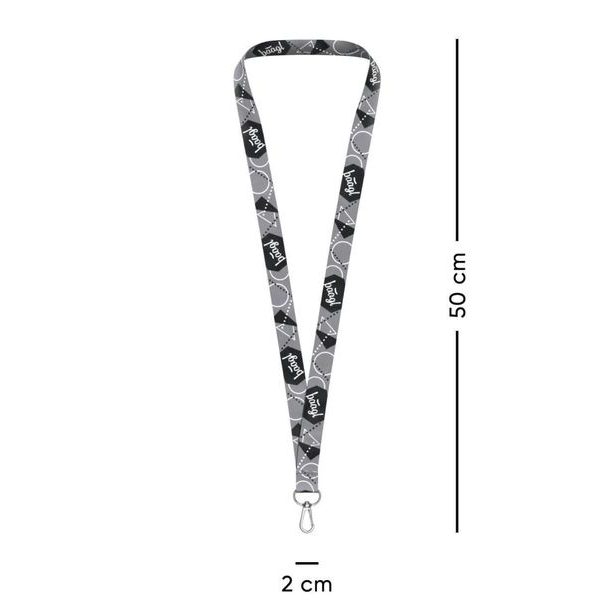 BAAGL Přívěsek na klíče dlouhý – lanyard, šedý Baagl