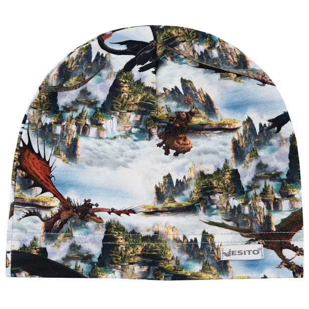 ESITO Dětská čepice Draci - modrá