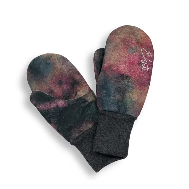 ESITO Palcové rukavice softshell DUO Rainbow - duhová