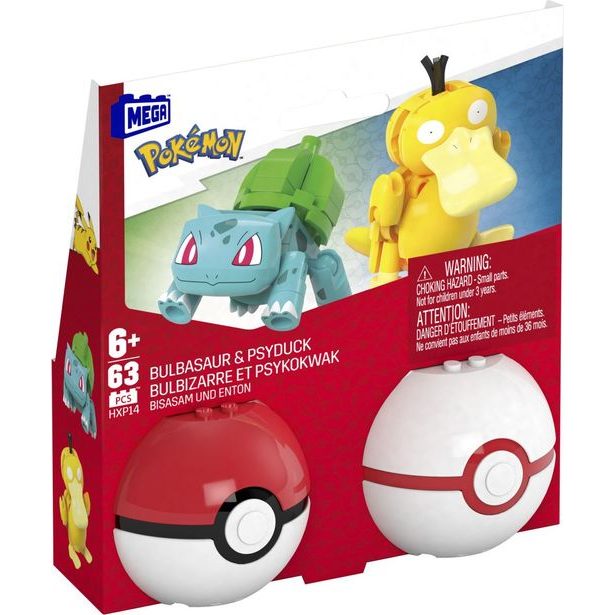 MEGA POKÉMON POKÉBALL - BULBASAUR A PSYDUCK