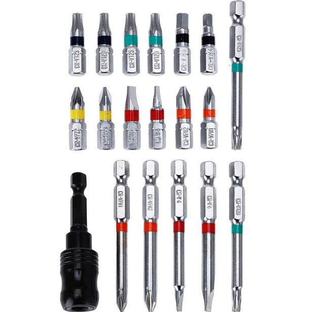 FX TOOLS Sada bitů 19 ks Torx, Hex, PZ, PH, S HARDEN KO-CY5953050