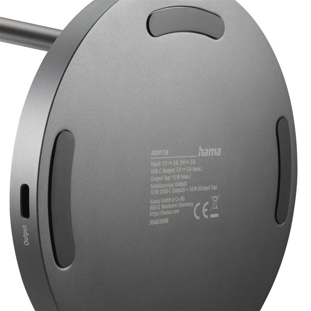 Hama bezdrátová nabíječka s držákem 2v1, Qi2 15 W, USB-C adaptér 45 W