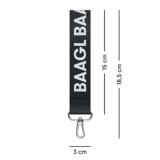 BAAGL Přívěsek na klíče krátký, černý Baagl