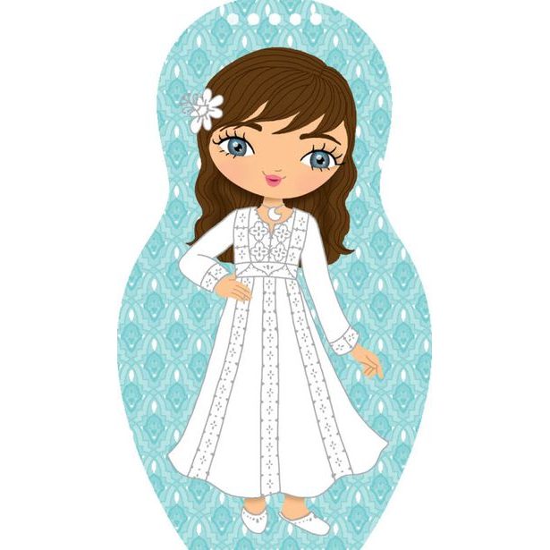 Obliekame jordánske bábiky ZEINA – Maľovanky Baagl