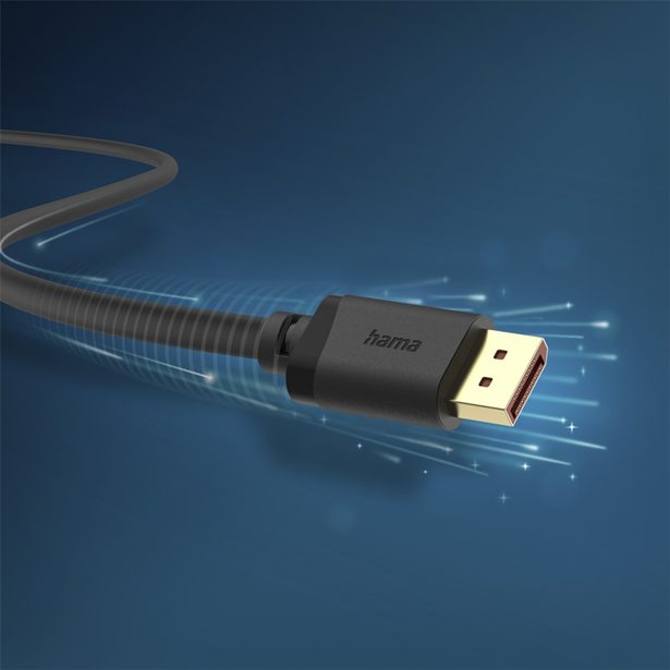 Hama DisplayPort 2.1 kabel UHD/16K, 80 Gb/s, 2 m