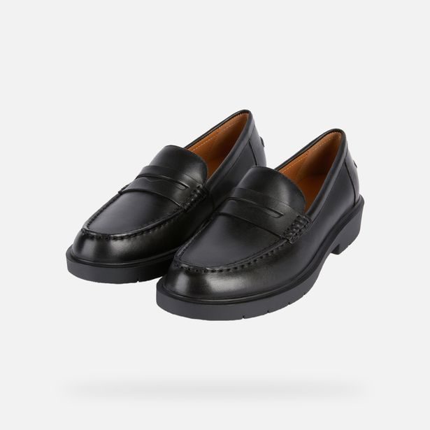 Černé dámské mokasíny Geox Spherica EC-1