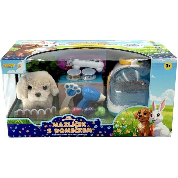 STEPPOS Můj interaktivní mazlíček s domečkem - Štěňátko