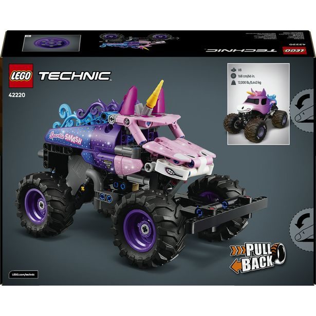 Monster Jam™ Sparkle Smash™ s natahovacím motorem