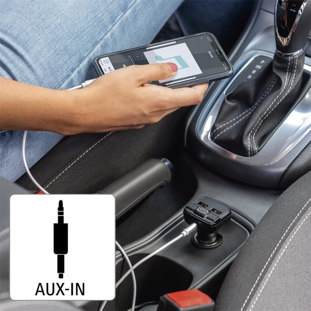 Hama FM transmitter s AUX-IN a USB-IN