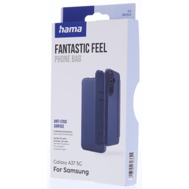 Hama Fantastic Feel, pouzdro-knížka pro Samsung Galaxy A37 5G, hebký povrch, modré