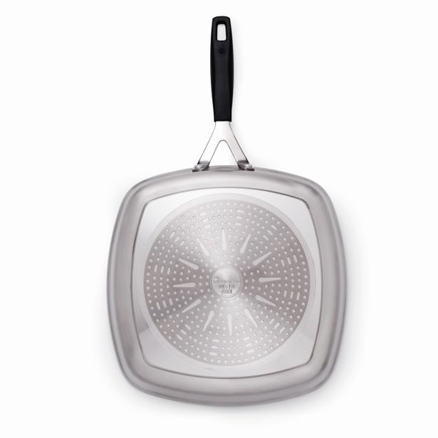 MASTERPRO Pánev grilovací s nepřilnavým povrchem SMART 28x28 cm stříbrná BGEU-3771