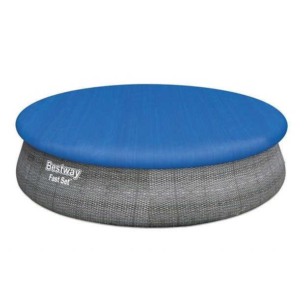 Nadzemní bazén kruhový Fast Set, kartušová filtrace, schůdky, plachta, průměr 4,57m, výška 1,07m