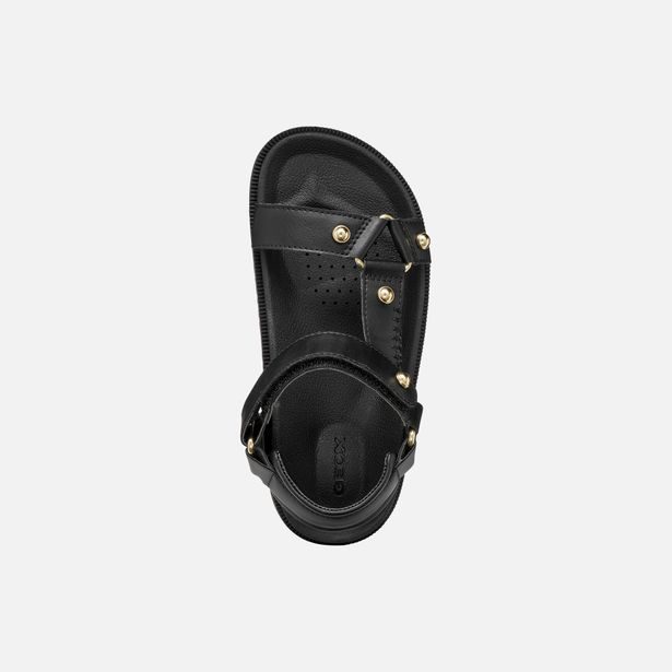 Černé dívčí sandály Geox Sandal Foammentera