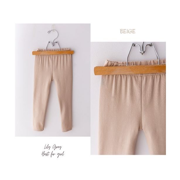 Legíny Lily Grey jednobarevné - beige