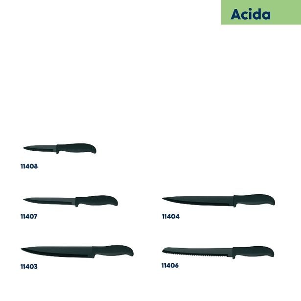 KELA Nůž na chleba Acida nerezová ocel černý 32,0cm KL-11406