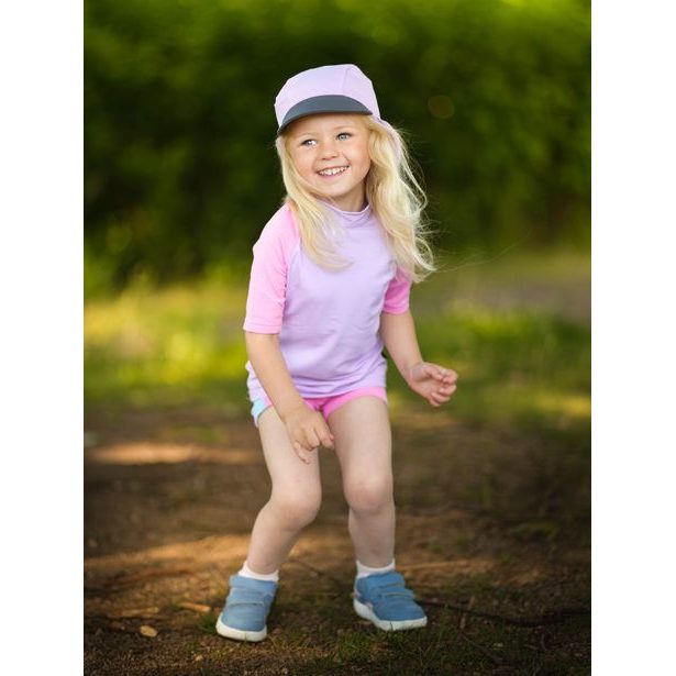 Unuo, Dětské triko s UV ochranou 50+, Lila