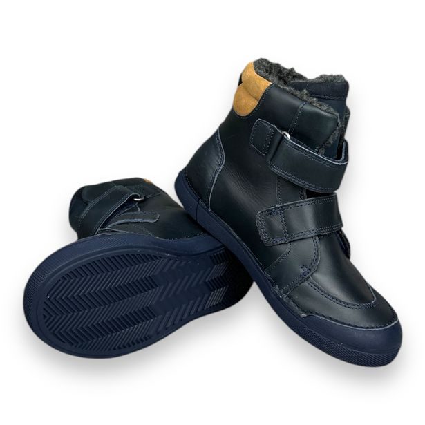 DDstep dětské zimní barefoot boty - Tmavě modré