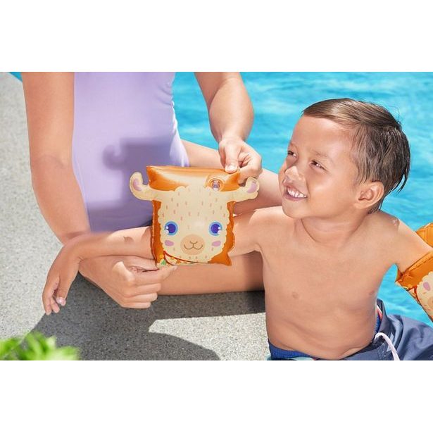 Nafukovací rukávky - Lama, rozměr 23x15 cm