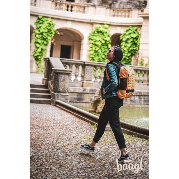 BAAGL City batoh RPET hořčicový Baagl