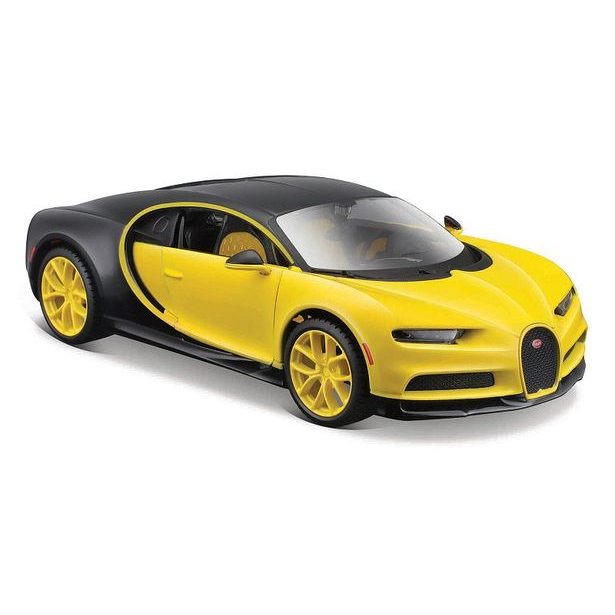 Maisto Maisto - Bugatti Chiron, žlutá/černá, 1:24