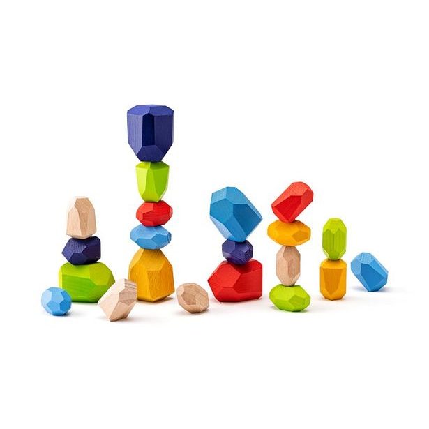 Balanční hra "Dřevěné kameny", 21 ks