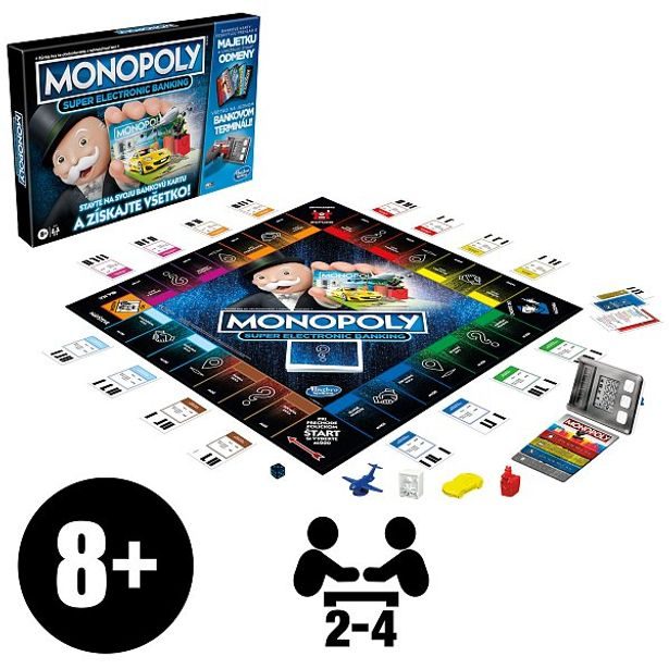 Hasbro gaming MONOPOLY Super Elektronické bankovnictví SK verze