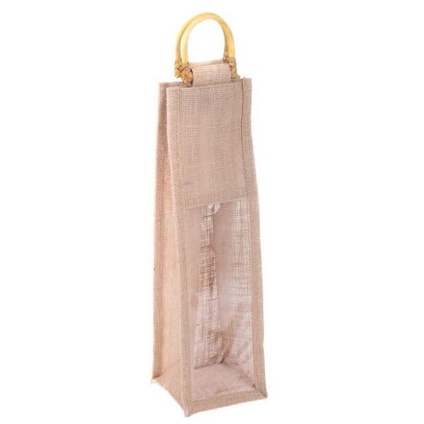 taška na láhev s okénkem, JUTA