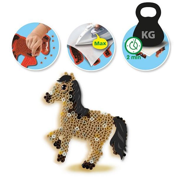 Zažehlovací korálky - koně, 1200 ks