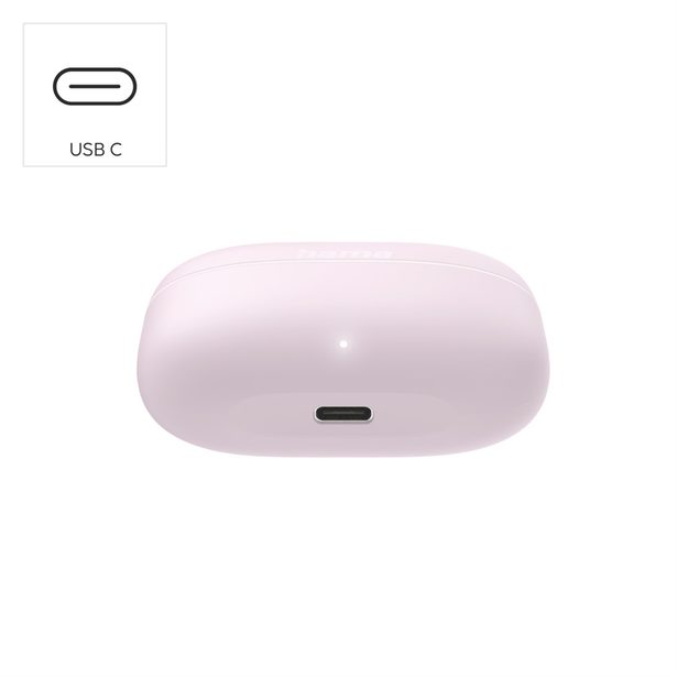 Hama Bluetooth sluchátka Freedom Buddy II, špunty, růžová