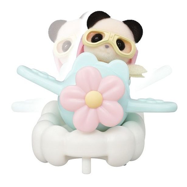 Sylvanian family Letadlo, vláček a baby figurky v zábavném parku