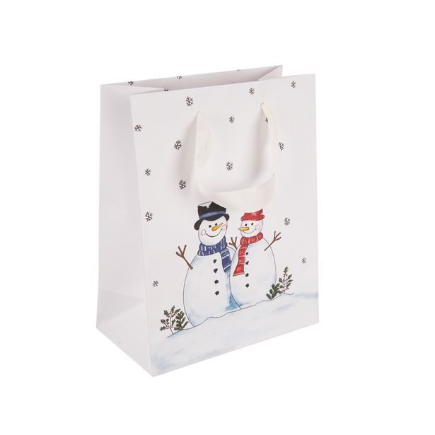 Dárková taška SNĚHULÁK 18x10x23 cm