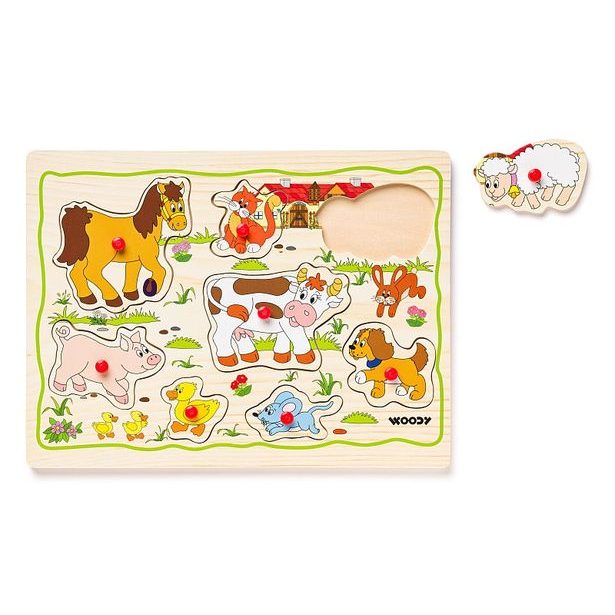 Displ. 12ks - Puzzle na desce "Dětské motivy"