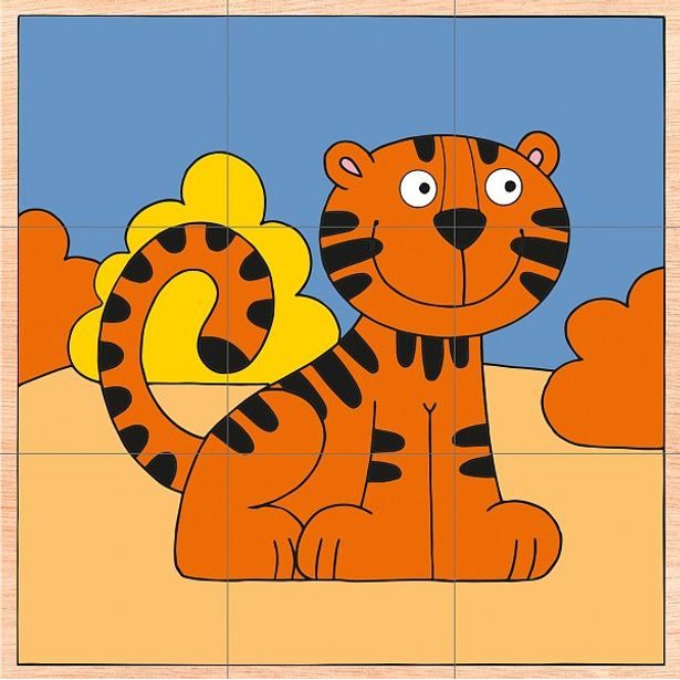 Kubus 3 x 3 - exotická zvířata