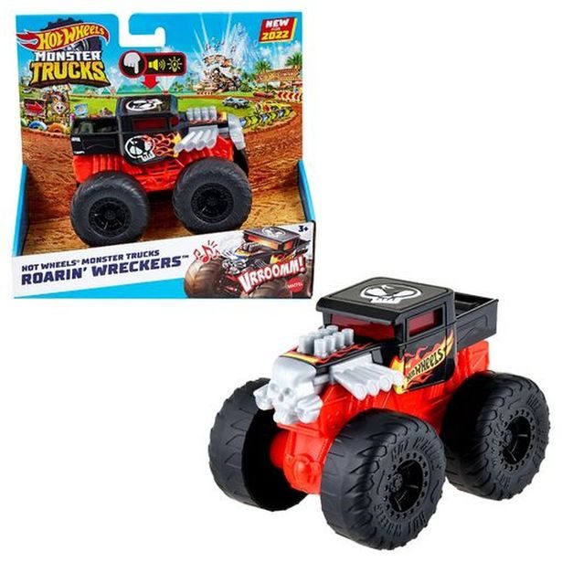 HW MONSTER TRUCKS SVÍTÍCÍ A RÁMUSÍCÍ VRAK ASST