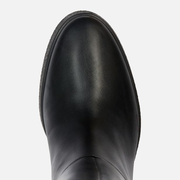 Černé dámské kozačky Geox Wedge