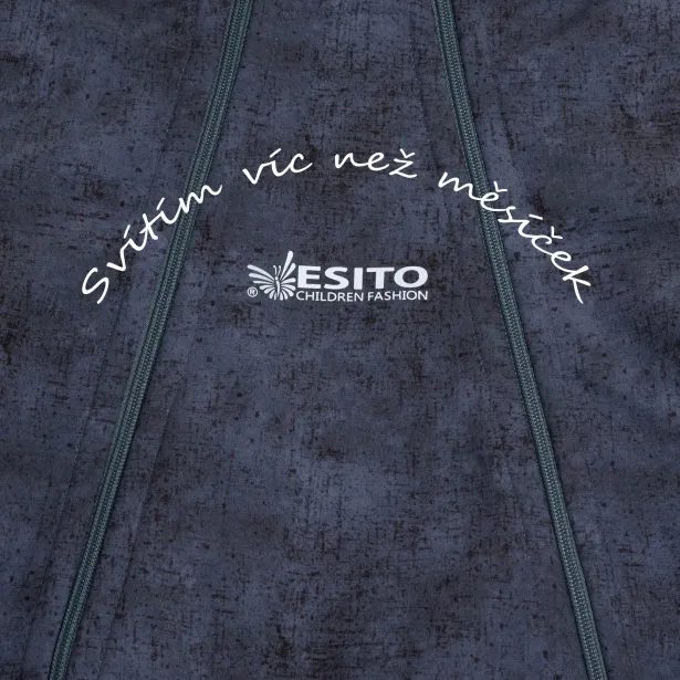 ESITO Rostoucí softshellová kombinéza s fleecem Šedý melír - šedá