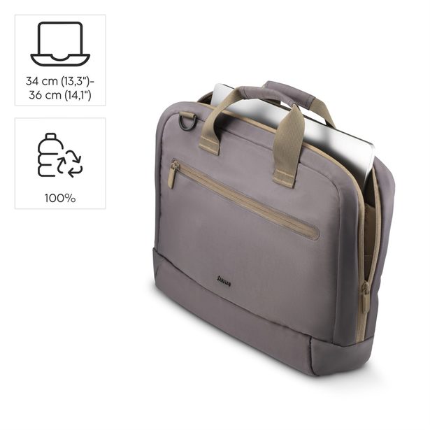 Hama Ultra Lightweight, brašna na notebook, 34-36 cm (13,3"-14,1"), recyklov. polyester, antracitová