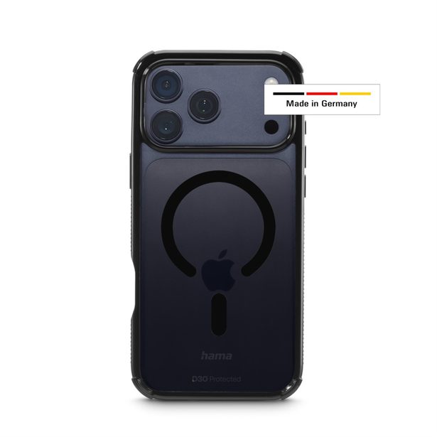 Hama Extreme Protect, kryt pro Apple iPhone 17 Pro Max, magnetický, D3O®, černý - vyrobený v Německu