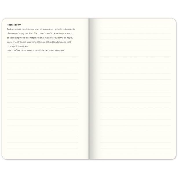 Nedatovaný plánovač Note to self, 5 minut denně, 13 × 21 cm