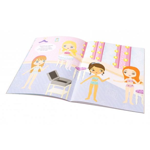 Šaty pro baletku EMMU – Kniha samolepek Baagl