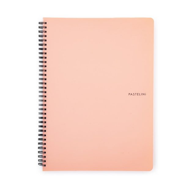 Twin wire blok A4 PP PASTELINI meruňková