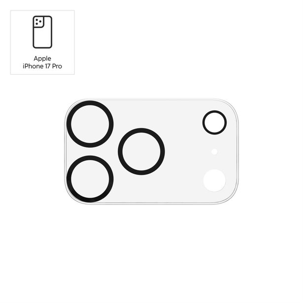 Hama Cam Protect, ochranné sklo fotoaparátu pro Apple iPhone 17 Pro, průhledné