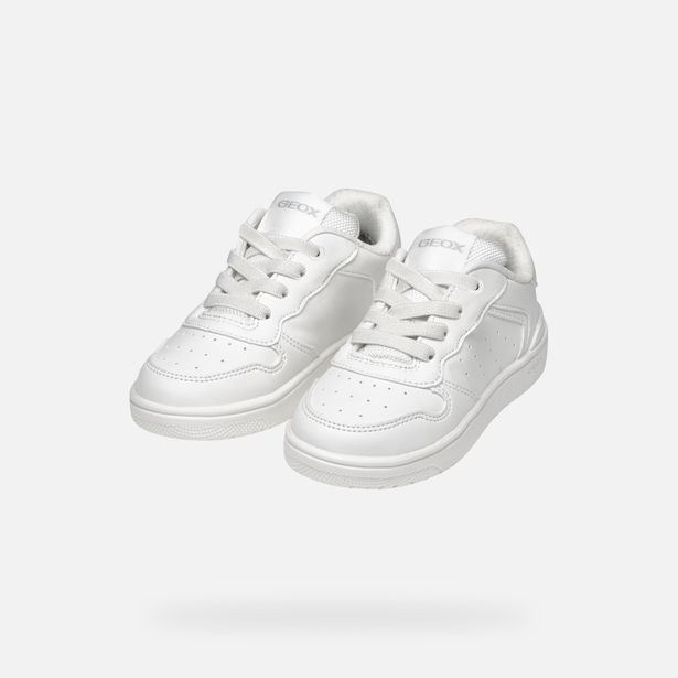 Bílé dívčí tenisky Geox Washiba