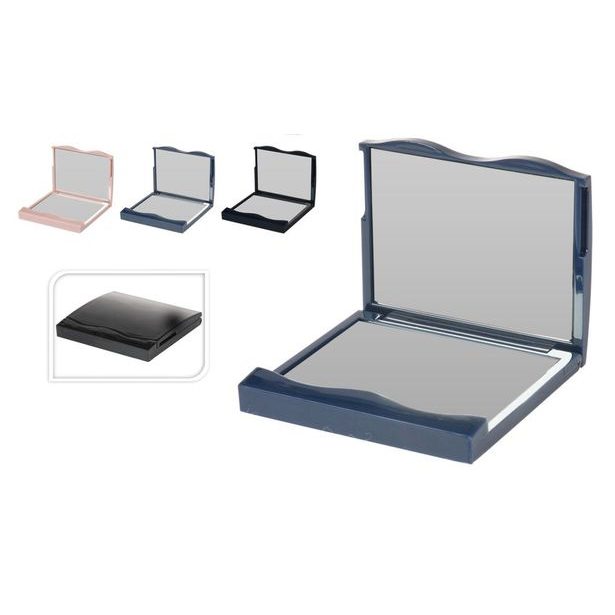 zrcátko 7x6,5cm, kabelkové, 3barvy