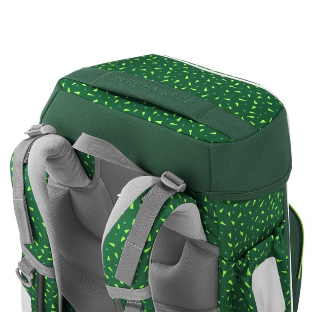 Školní aktovka Step by Step BASIS, Green Graphics - 4 dílný set, AGR certifikát