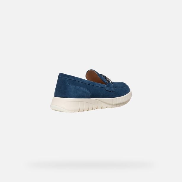 Modré dámské mokasíny Geox Flextride