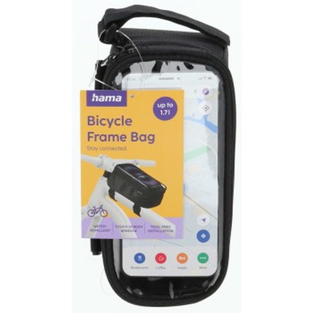 Hama cyklo pouzdro na rám kola, průhledná přihrádka na telefon