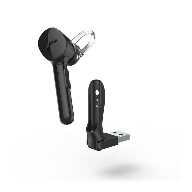 Hama MyVoice1300, Bluetooth headset mono, pro 2 zařízení, Siri, Google Ass., nabíjecí stanice