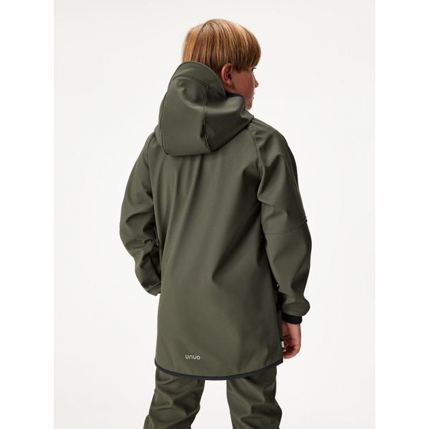 Unuo, Dětská softshellová bunda s fleecem Street, Khaki