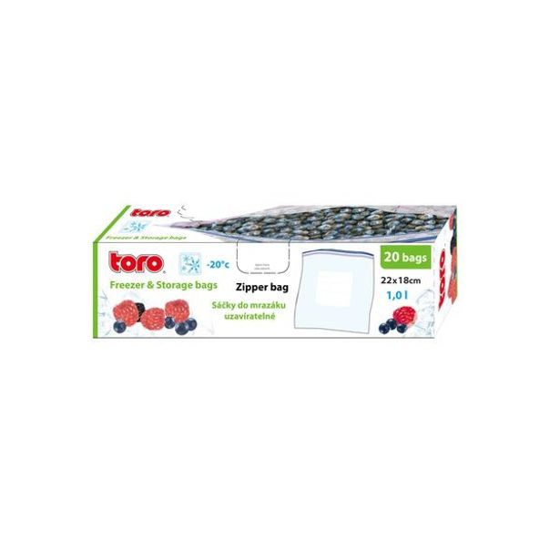 TORO sáček mrazící uskladňovací, 20 ks 18 x 22 cm_hamashop